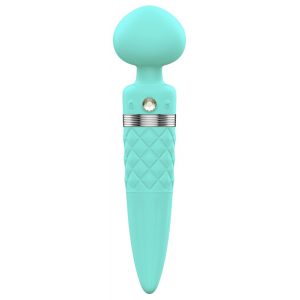 Pillow Talk Sultry - heated double motor massager vibrator (turquoise)