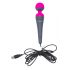 PalmPower Wand - Massage Vibrator with Powerbank (Pink-Grey) 