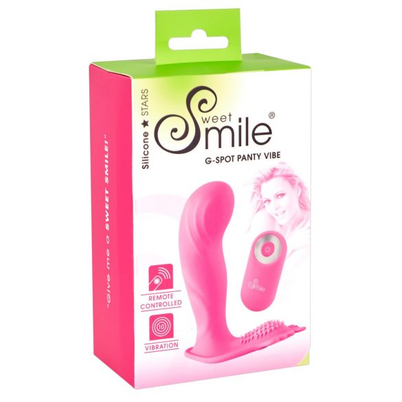 SMILE G-Spot Panty - rechargeable, radio controlled attachable vibrator (pink)