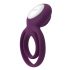 Svakom Tammy - battery operated vibrating testicle and penis ring (purple)