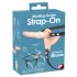 You2Toys - Strap-On - Rechargeable Double Vibrator (Natural) 