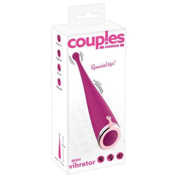 Couples Choice - Rechargeable Clitoral Vibrator (Pink) 