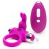 Happyrabbit - Rechargeable Radio Penis Ring (Purple-Silver) 