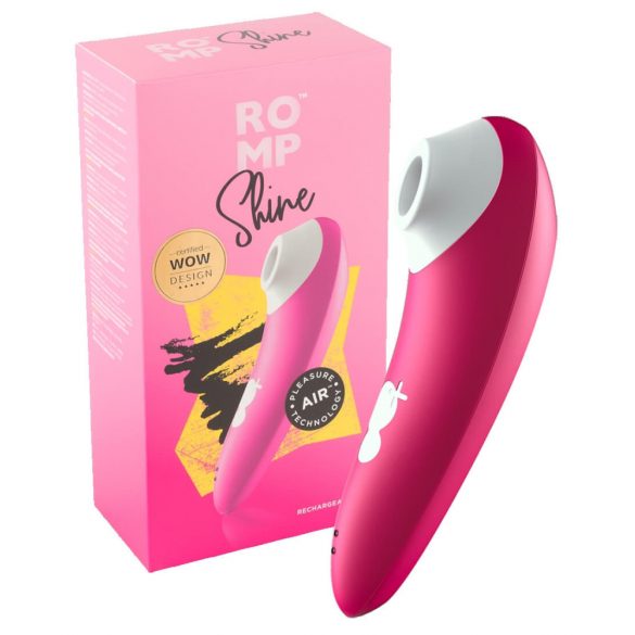 ROMP Shine - Waterproof Air Pulse Clitoral Stimulator (Pink) 