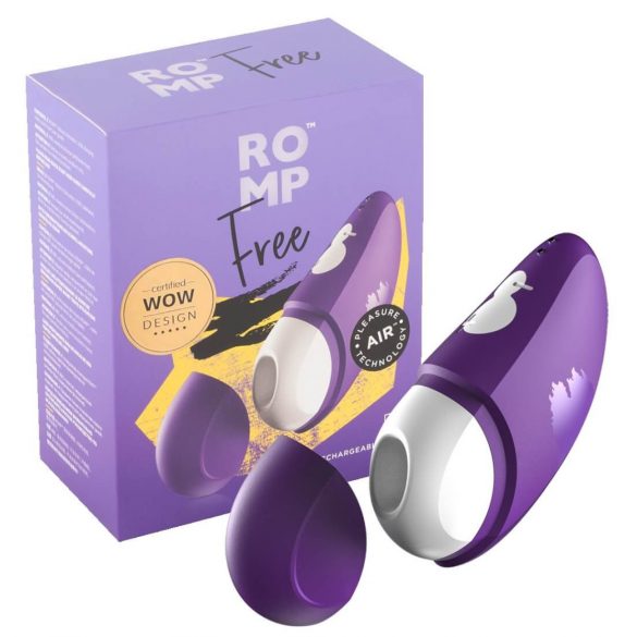 ROMP Free - Waterproof Air Pulse Clitoral Stimulator (Purple) 