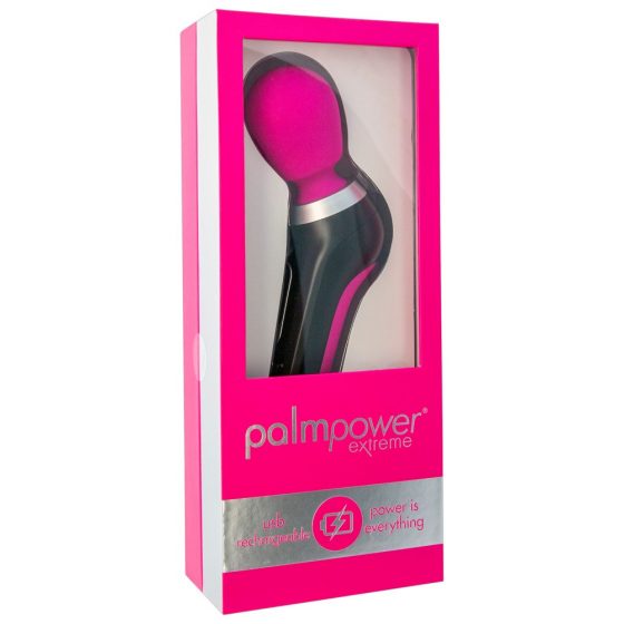 PalmPower Extreme Wand - rechargeable massager vibrator (pink-black)