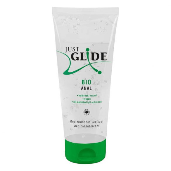 Just Glide Organic Anal - Water-Based Vegan Lubricant (200ml) 