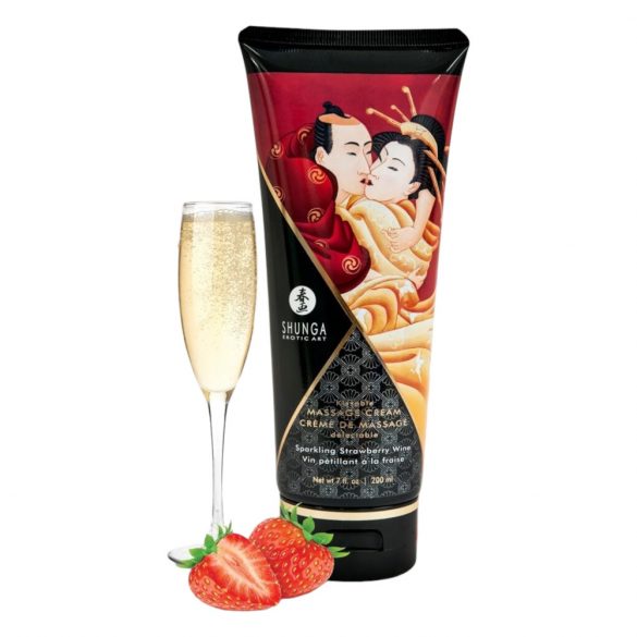 Shunga - Strawberry Massage Cream (200ml) 