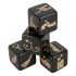 Sex Dice Set - Black (4pcs) 