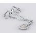 Rhinestone Heart Intimate Jewelry (Silver) 