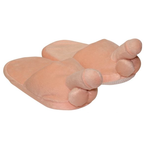 Penis-shaped plush slippers 