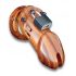 CB-6000 - Luxury Wooden Chastity Device with Lock 