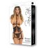 Rene Rofe Decorative Body Harness with Tanga (Black) - S-L 