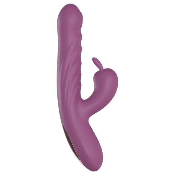 Funny Me Rabbit Bunny - Rechargeable Thrusting Clitoral Vibrator (Purple) 