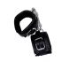 ZADO - Leather Wrist Cuffs with Carabiner (Black) 