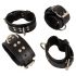 ZADO - Leather Bed Restraint Set (Black) 