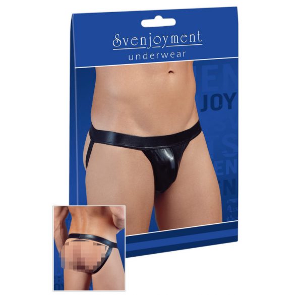 Shiny Minimal Briefs for Men (Black) 