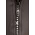 Svenjoyment - men's shiny thong with rhinestone zipper (black)