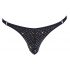 Svenjoyment - Rhinestone Men's Thong (Black) 