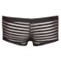 Transparent Striped Boxer Briefs (Black)  - XL