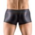 Svenjoyment - Rhinestone Zippered Matte Boxer (Black)  - M