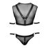 Svenjoyment Bondage - Mesh Top and Jockstrap Set (Black)  - M