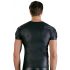 NEK - men's short sleeve top with matte effect (black) - XL