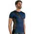 NEK - Men's Blue Top with Black Lacing and Mesh Panels  - M