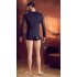 NEK - Cross-Strap Long Sleeve Men's Top (Black)  - M