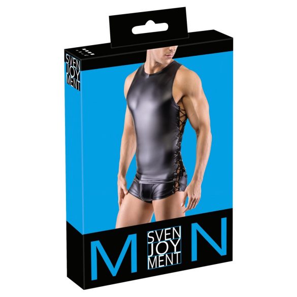 Svenjoyment - Side-Laced Matte Men's Top (Black)  - M