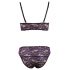 Cottelli - Floral lace bra set (purple)