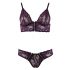 Cottelli - Floral Lace Bra Set (Purple)  - XL