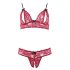 Cottelli - Lace Bra Set (Red) 