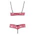 Cottelli - Lace Bra Set (Red) 