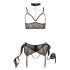 Cottelli Bondage - Lace Lingerie Set (5-Piece) 