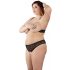 Cottelli Plus Size - Beaded Bra Set (Black)  - 3XL