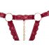 Cottelli - Open Bra Set with Metal Rings (Burgundy)  - M/L