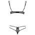 Obsessive Intensa - Double Strap Bra Set (Black) 