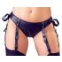 Cottelli Bondage - Glossy Lift-up Set with Handcuffs (Black)  - XL