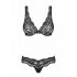 Luvae Floral Strappy Bra Set (Black) 