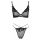 Cottelli - translucent lace bra set (black)