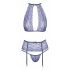 Kissable - tiny beaded lace lingerie set (purple)