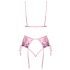 Kissable - Rose Embroidered Lingerie Set (Pink) 