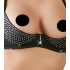 Abierta Fina - Glittering Gemstone Lingerie Set (Black)  - 80B/M