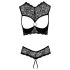 Cottelli - Open Bra Set (Black) 