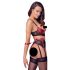 Cottelli Bondage - Matte, Lace Push-Up Set (Red) 