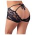 Cottelli - Spicy Lace French Panties (Black)  - M