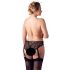 Cottelli Plus Size - Lace Garter Panties (Black)  - XXL