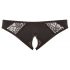 Cottelli Plus Size - Lace Open Crotch Panties (Black) 