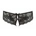 Cottelli - Lace Bow Open Panties (Black) 